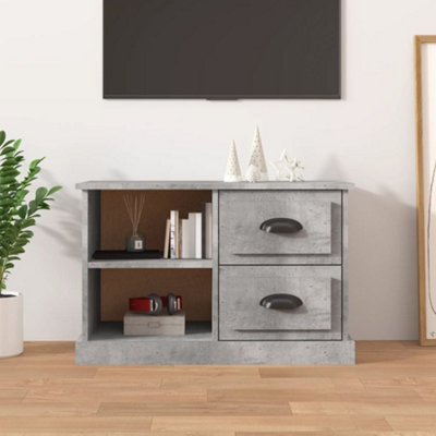 Berkfield TV Cabinet Concrete Grey 73x35.5x47.5 cm Engineered Wood