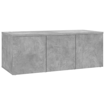 Berkfield TV Cabinet Concrete Grey 80x34x30 cm Engineered Wood