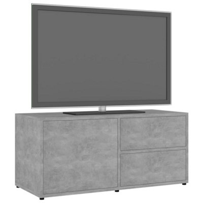 Berkfield TV Cabinet Concrete Grey 80x34x36 cm Engineered Wood