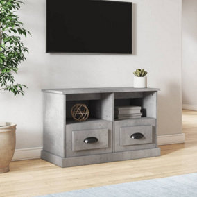 Berkfield TV Cabinet Concrete Grey 80x35x50 cm Engineered Wood