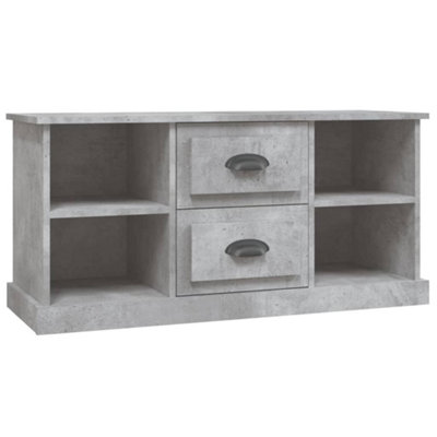Berkfield TV Cabinet Concrete Grey 99.5x35.5x48 cm Engineered Wood