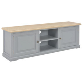 Berkfield TV Cabinet Grey 120x30x40 cm Wood