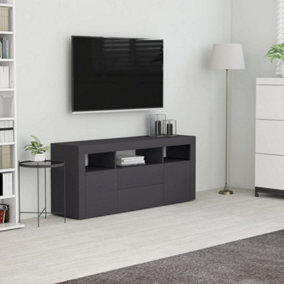 Berkfield TV Cabinet Grey 120x30x50 cm Engineered Wood