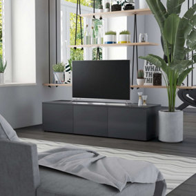 Berkfield TV Cabinet Grey 120x34x30 cm Engineered Wood