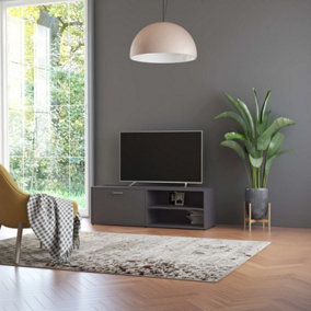 Berkfield TV Cabinet Grey 120x34x37 cm Engineered Wood