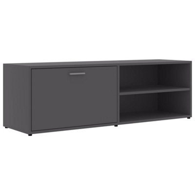Berkfield TV Cabinet Grey 120x34x37 cm Engineered Wood