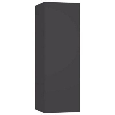 Berkfield TV Cabinet Grey 30.5x30x90 cm Engineered Wood