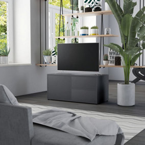Berkfield TV Cabinet Grey 80x34x36 cm Engineered Wood