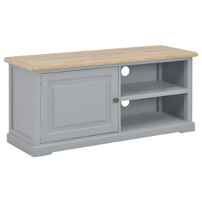 Berkfield TV Cabinet Grey 90x30x40 cm Wood