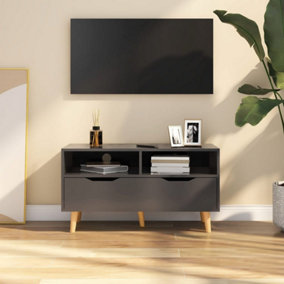 Berkfield TV Cabinet Grey 90x40x48.5 cm Engineered Wood