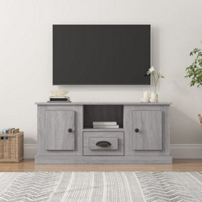 Berkfield TV Cabinet Grey Sonoma 100x35.5x45 cm Engineered Wood