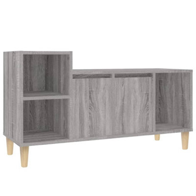 Berkfield TV Cabinet Grey Sonoma 100x35x55 cm Engineered Wood
