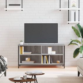 Berkfield TV Cabinet Grey Sonoma 100x40x50 cm Engineered Wood