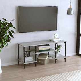 Berkfield TV Cabinet Grey Sonoma 102x35x45.5 cm Engineered Wood