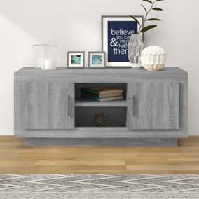 Berkfield TV Cabinet Grey Sonoma 102x35x45 cm Engineered Wood