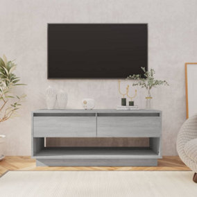 Berkfield TV Cabinet Grey Sonoma 102x41x44 cm Engineered Wood