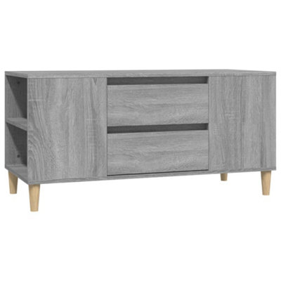 Berkfield TV Cabinet Grey Sonoma 102x44.5x50 cm Engineered Wood
