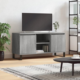 Berkfield TV Cabinet Grey Sonoma 104x35x50 cm Engineered Wood