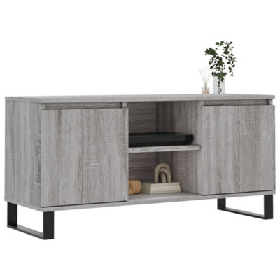 Berkfield TV Cabinet Grey Sonoma 104x35x50 cm Engineered Wood