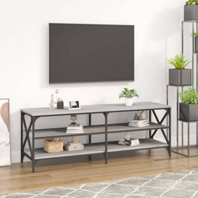 Berkfield TV Cabinet Grey Sonoma 140x40x50 cm Engineered Wood