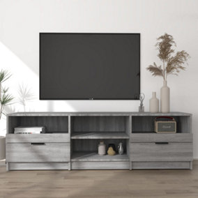 Berkfield TV Cabinet Grey Sonoma 150x33.5x45 cm Engineered Wood