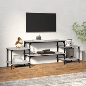Berkfield TV Cabinet Grey Sonoma 157x35x52 cm Engineered Wood