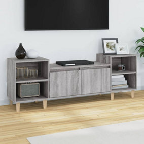 Berkfield TV Cabinet Grey Sonoma 160x35x55 cm Engineered Wood