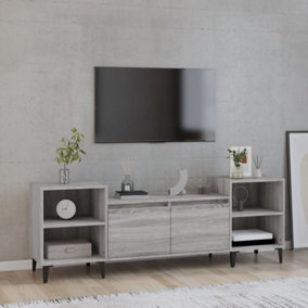 Berkfield TV Cabinet Grey Sonoma 160x35x55 cm Engineered Wood