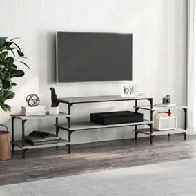 Berkfield TV Cabinet Grey Sonoma 197x35x52 cm Engineered Wood