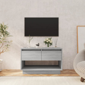 Berkfield TV Cabinet Grey Sonoma 70x41x44 cm Engineered Wood