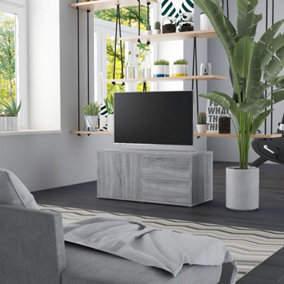 Berkfield TV Cabinet Grey Sonoma 80x34x36 cm Engineered Wood