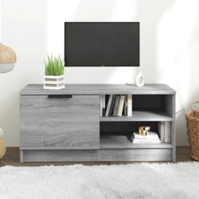 Berkfield TV Cabinet Grey Sonoma 80x35x36.5 cm Engineered Wood