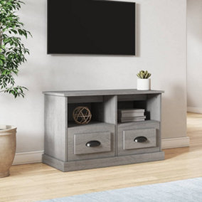 Berkfield TV Cabinet Grey Sonoma 80x35x50 cm Engineered Wood