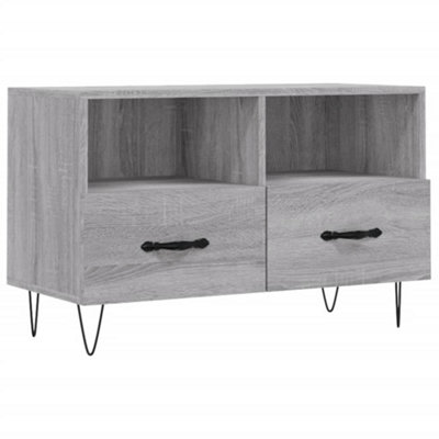 Berkfield TV Cabinet Grey Sonoma 80x36x50 cm Engineered Wood