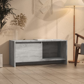 Berkfield TV Cabinet Grey Sonoma 90x35x40 cm Engineered Wood