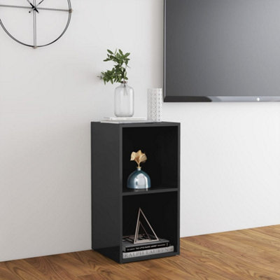 Berkfield TV Cabinet High Gloss Grey 72x35x36.5 cm Engineered Wood