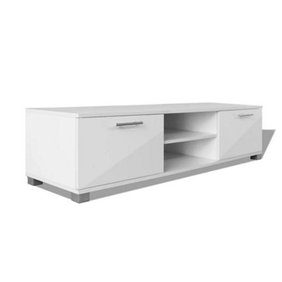 Berkfield TV Cabinet High-Gloss White 120x40.3x34.7 cm