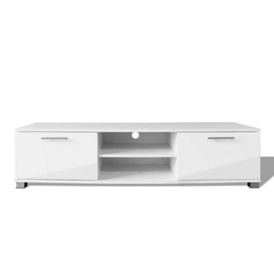 Berkfield TV Cabinet High-Gloss White 120x40.3x34.7 cm