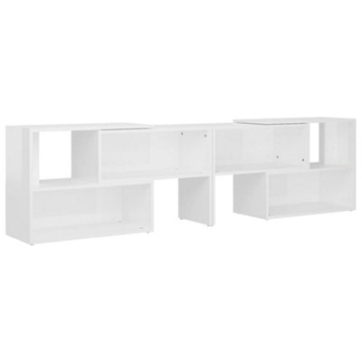 Berkfield TV Cabinet High Gloss White 149x30x52 cm Engineered Wood
