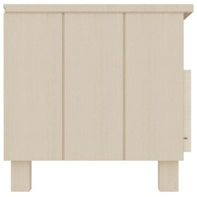 Berkfield TV Cabinet Honey Brown 106x40x40 cm Solid Wood Pine