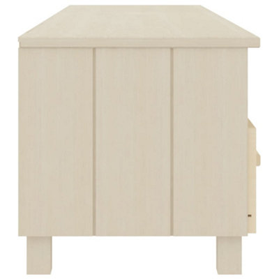 Berkfield TV Cabinet Honey Brown 158x40x40 cm Solid Wood Pine