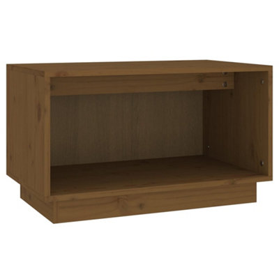 Berkfield TV Cabinet Honey Brown 60x35x35 cm Solid Wood Pine