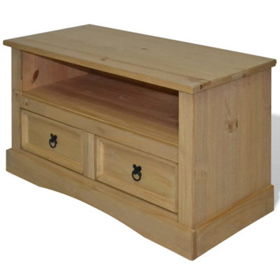 Berkfield TV Mexican Pine Corona Range 91x43x56 cm DIY at B&Q