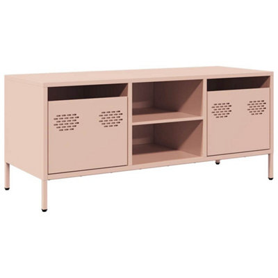 Berkfield TV Cabinet Pink 101.5x39x43.5 cm Cold-rolled Steel