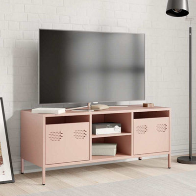 Berkfield TV Cabinet Pink 101.5x39x43.5 cm Cold-rolled Steel