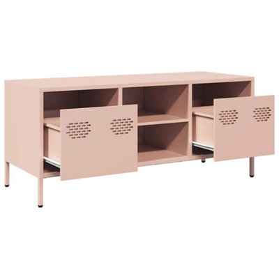 Berkfield TV Cabinet Pink 101.5x39x43.5 cm Cold-rolled Steel