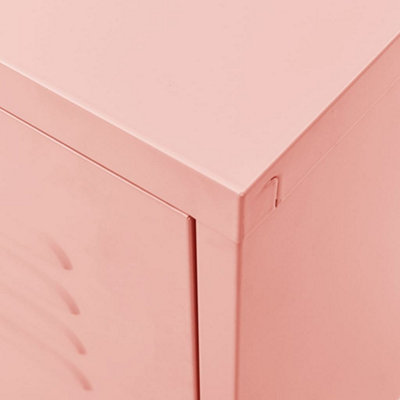 Berkfield TV Cabinet Pink 105x35x50 cm Steel