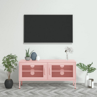 Pink entertainment center discount