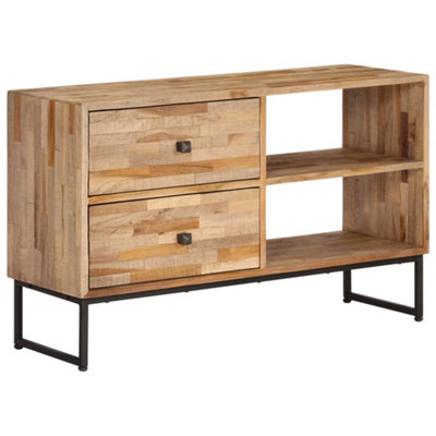 Berkfield TV Cabinet Reclaimed Teak Wood 90x30x55 cm