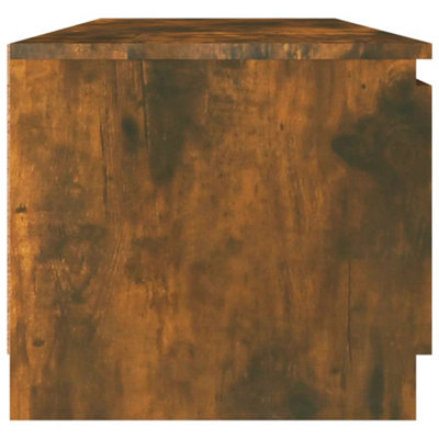 Berkfield TV Cabinet Smoked Oak 140x40x35.5 cm Engineered Wood